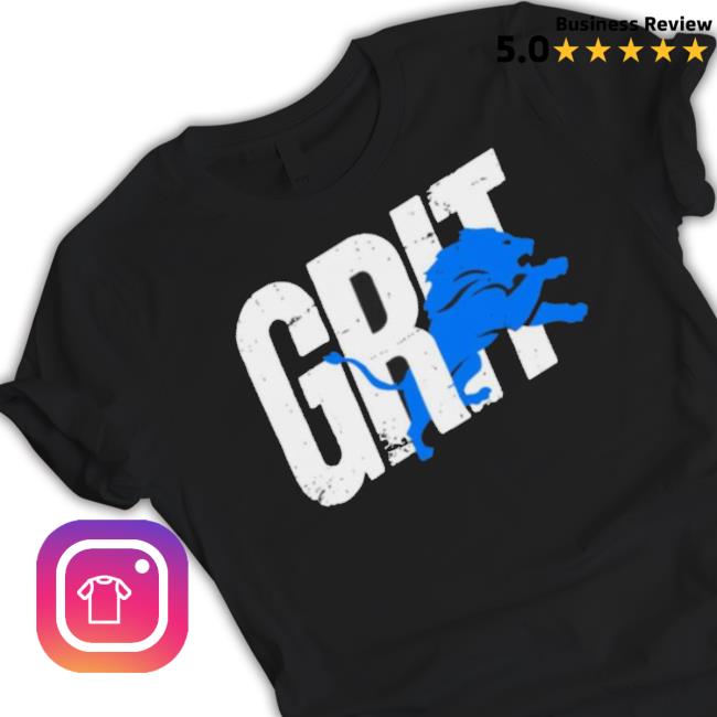 Official Detroit Lions Football Lions Grit Logo Gift Classic Shirt Official Detroit Lions Football Lions Grit Logo Gift Classic Shirt
