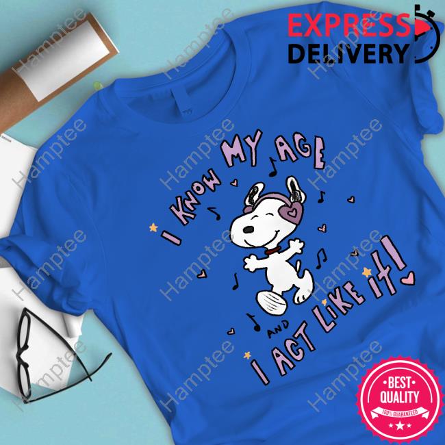 Lovelydisco I Know My Age I Act Like It Tank Top