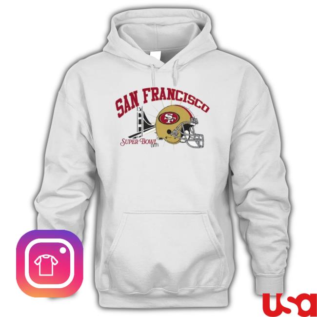 Original San Francisco 49Ers Super Bowl Lviii Helmet Long Sleeve Tee