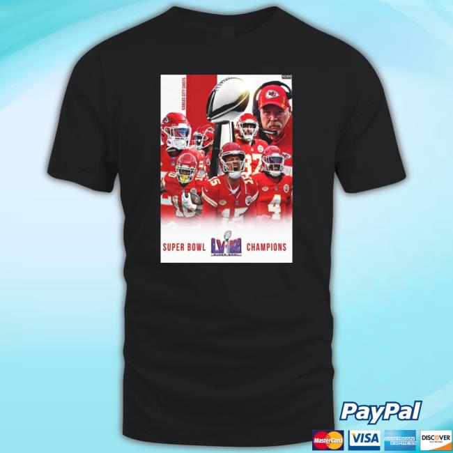 Original The Winner Super Bowl Lviii Patrick Mahomes Trophy Collection Long Sleeve Tee