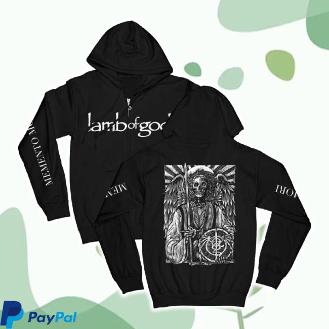 Trending Lamb Of God Merch Store Memento Mori Zip Hoodie Sweatshirt Lamb-Of-God Shop