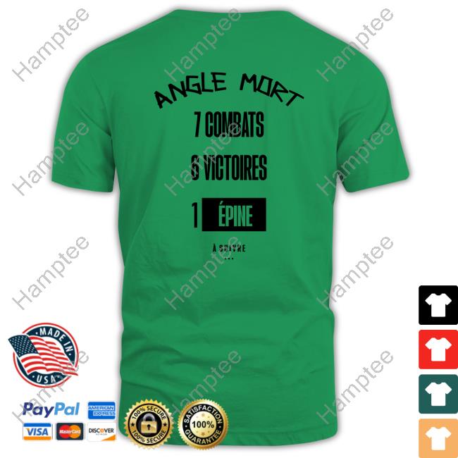 Cédric Doumbè Angle Mort 7 Combats 6 Victoires 1 Epine T-Shirt Cédric Doumbè Angle Mort 7 Combats 6 Victoires 1 Epine T-Shirt