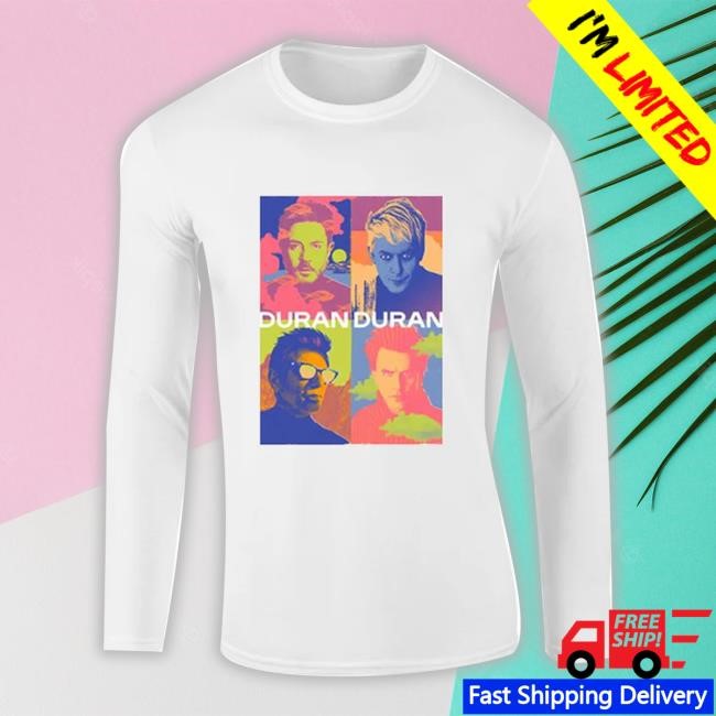 Duranduranofficialstore Multicolour White Bandshot Tee Shirt Duranduranofficialstore Multicolour White Bandshot Tee Shirt