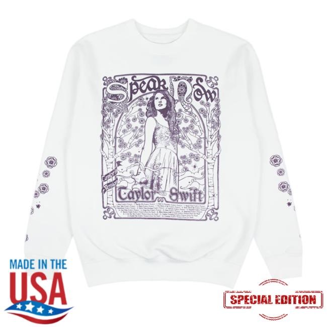 Speak Now Taylor’S Version Tracklist White Tee Speak Now Taylor’S Version Tracklist White Tee