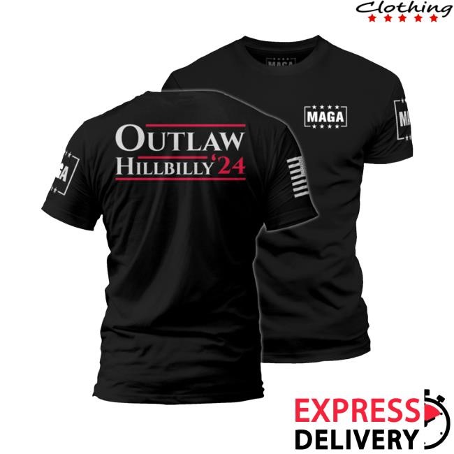 Maga Merch Outlaw Hillbilly '24 T Shirt Maga Merch Outlaw Hillbilly '24 T Shirt