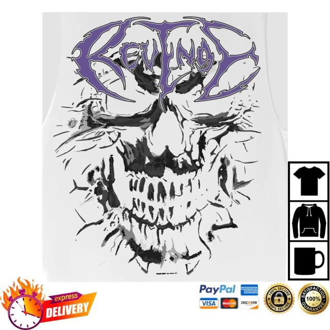 Revenge Merch Skull Flame Cut Off Cream Shirt Revenge Merch Skull Flame Cut Off Cream Shirt