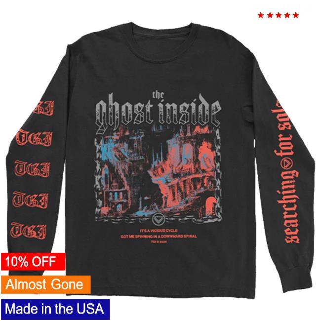 The Ghost Inside Merch Spinning Long Sleeve Tee The Ghost Inside Merch Spinning Long Sleeve Tee
