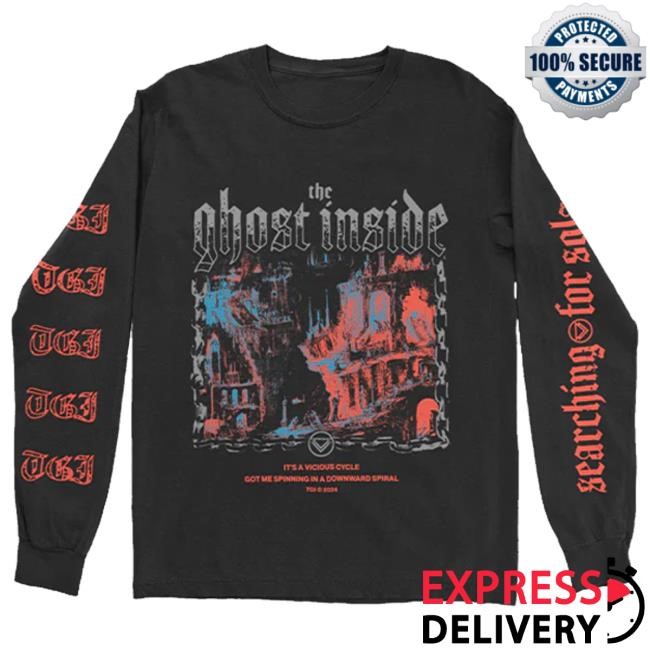 The Ghost Inside Merch Spinning Long Sleeve Tee The Ghost Inside Merch Spinning Long Sleeve Tee