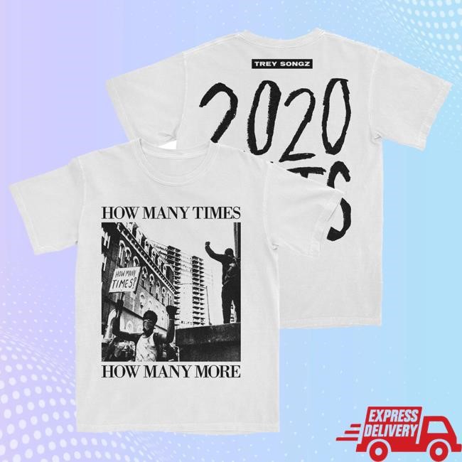Official Trey Songz Merch How Many Times White Tee Shirt Official Trey Songz Merch How Many Times White Tee Shirt