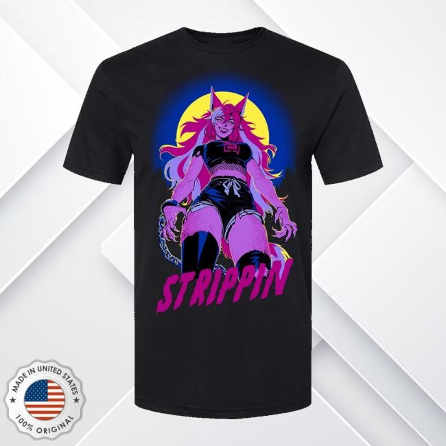 Strippin Store Strippin Horror Werewolf Red Funny Shirt