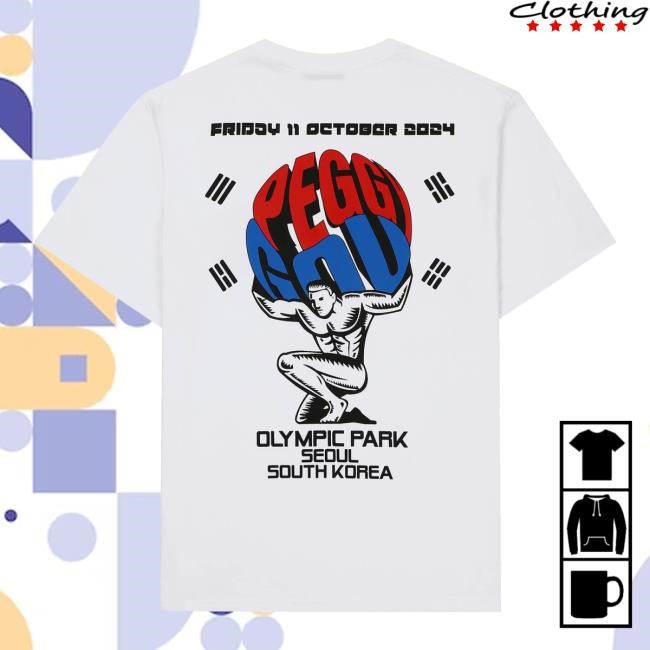 Official Peggy Goods Merch White Olympic Park Crewneck Sweatshirt