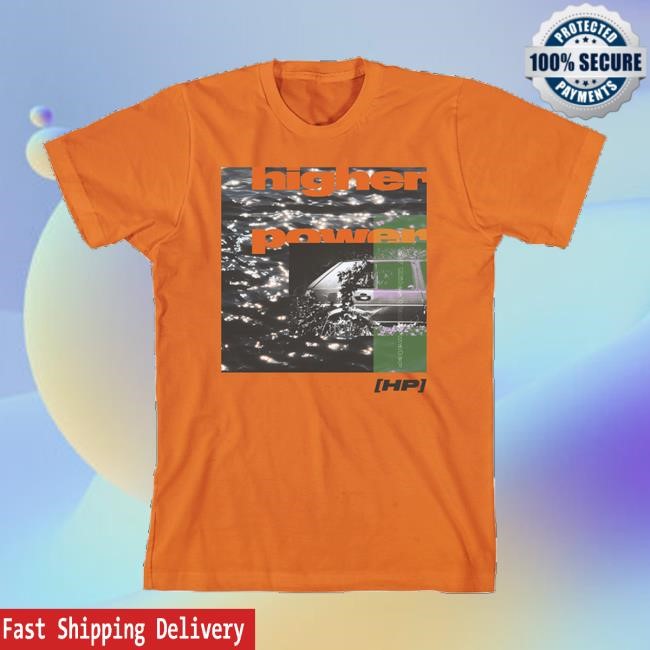 Roadrunner Records Store Higher Power Hp Cover Orange Zip Up Hooded Sweatshirt