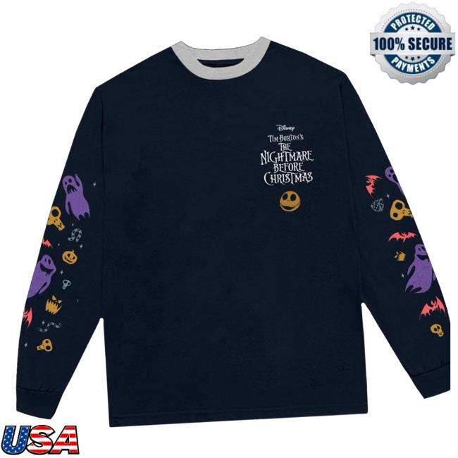 Official Eyesore Merch Store The Nightmare Before Christmas 'Ghouls' (Blue) Long Sleeve T-Shirt