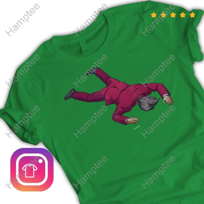 Ace Attorney Investigations Collection Faceplant Edgeworth Shirt