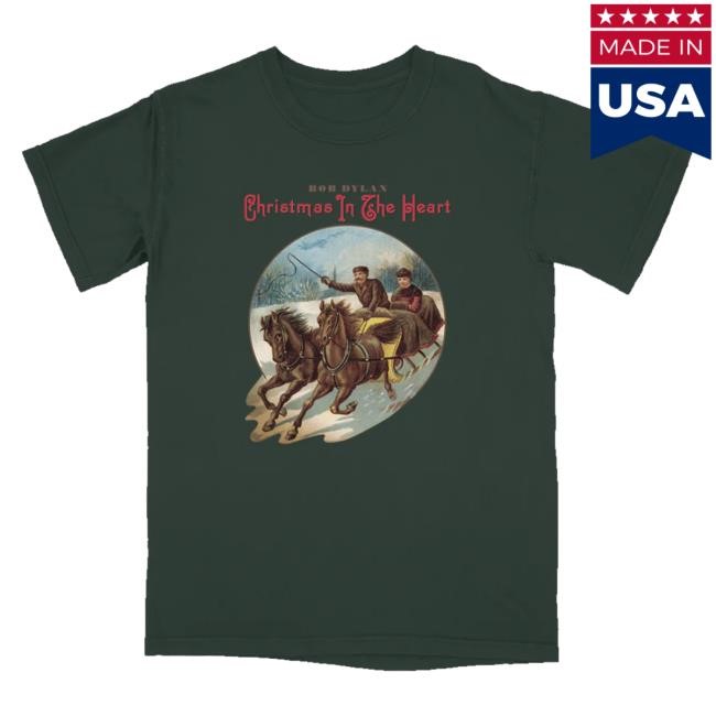 Official Bob Dylan Store Merch Christmas In The Heart Shirt Official Bob Dylan Store Merch Christmas In The Heart Shirt