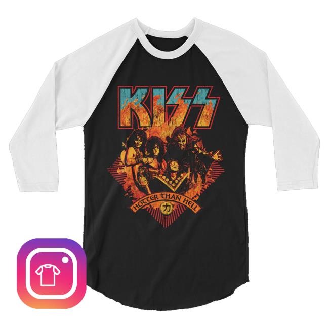 Kiss Official Store Merch Well Done Raglan Hooded Sweatshirt Kiss Official Store Merch Well Done Raglan Hooded Sweatshirt