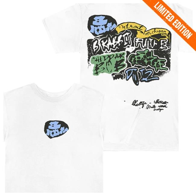 Eminem Merch Store 8 Mile Graffiti Zip Up Hooded Sweatshirt