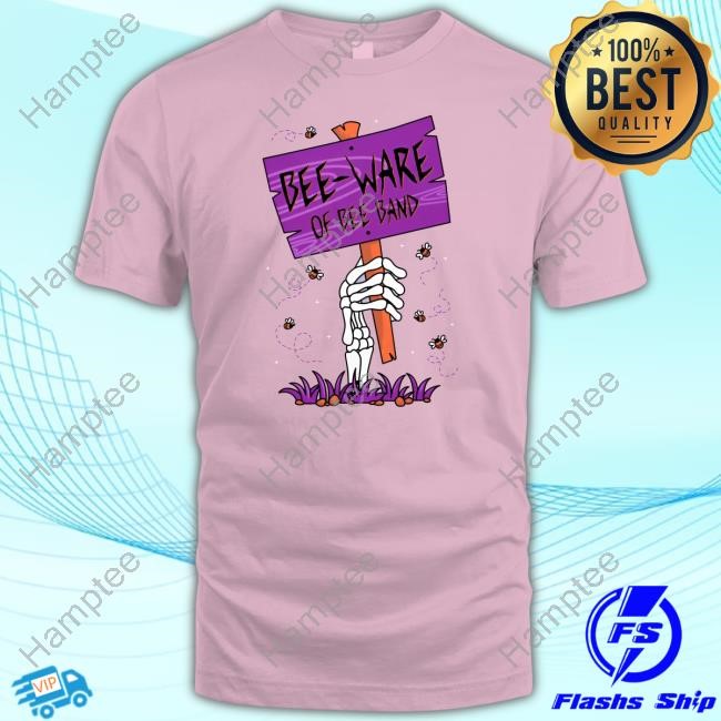 Bee Ware Of Bee Band Spooky Sign Dark Lavender Hoodie Sweatshirt