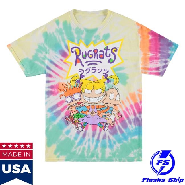 Rugrats, Reptar, Ren & Stimpy, And Hey Arnold Vintage Tie Dye Sweatshirt
