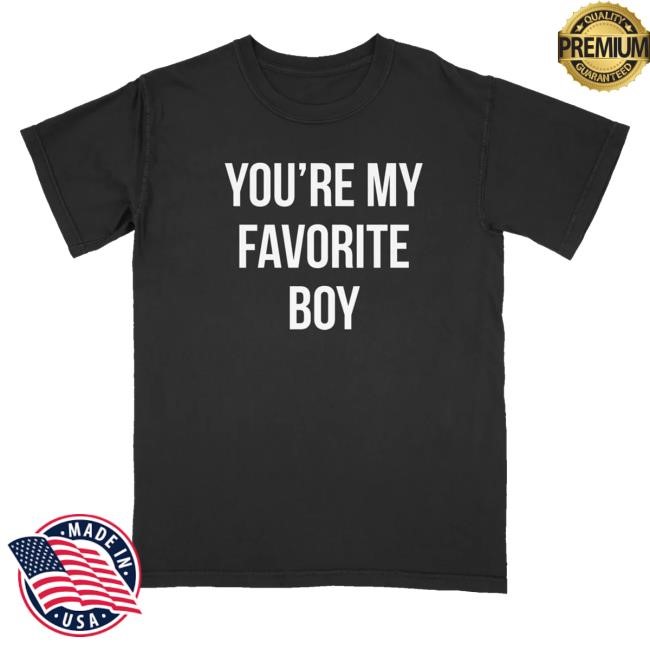 Hellomerch Bryce Xavier You're My Favorite Boy Black T-Shirt