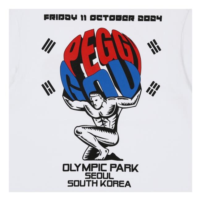 Official Peggy Goods Merch White Olympic Park Hooded Sweatshirt