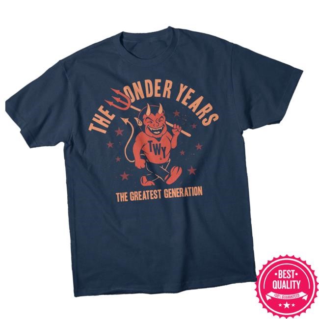 Official Loneliest Place Earth Merch The Wonder Years Cartoon Devil Tee
