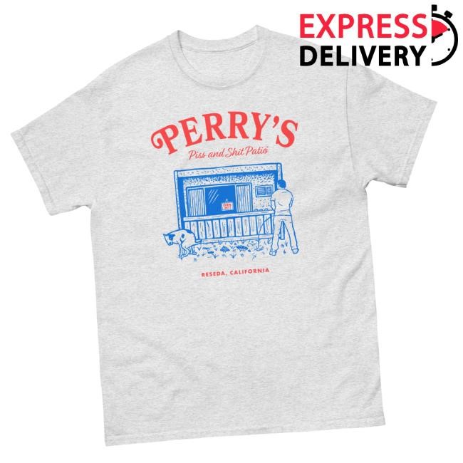 Official Perry Caravello Live Merch Store Perry's Piss & Shit Patio Hooded Sweatshirt Official Perry Caravello Live Merch Store Perry's Piss & Shit Patio Hooded Sweatshirt