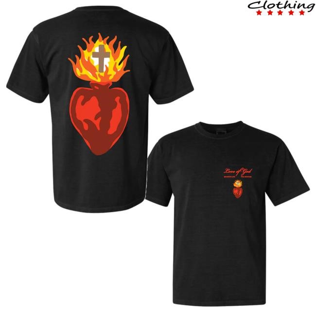 Brandon Lake Merch Store Love Of God Heart Black Tank Top