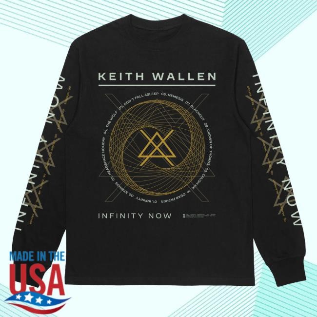 Official Rise Records Merch Keith Wallen Infinity Now Black New Shirt
