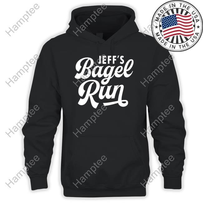 Jeff’S Bagel Run Merch Jeff's Bagel Run Logo Hoodie Sweatshirt