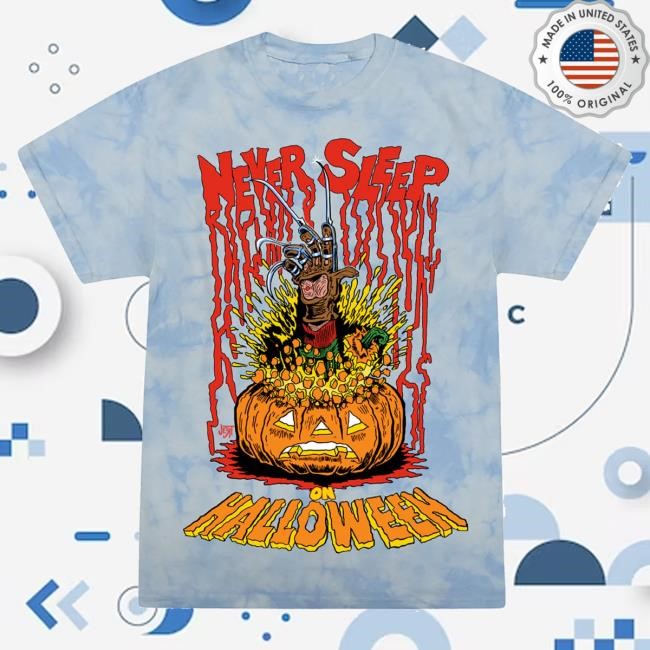 Official Cavitycolors Merch Never Sleep On Halloween - Tie-Dye T-Shirt