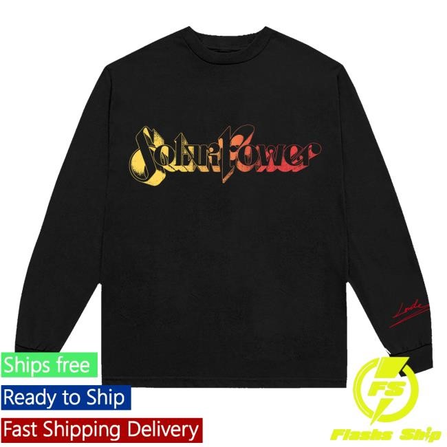Lorde Merch Solar Power Photo Longsleeve