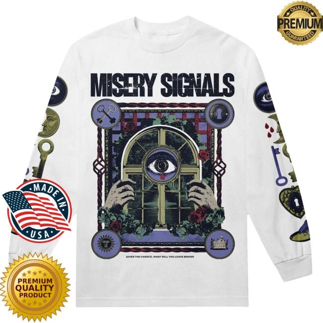 Merchnow Merch Store Misery Signals Echoes White Long Sleeve Tee