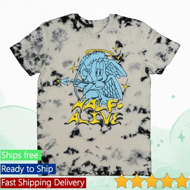 Half Alive Merch Store Half Alive Cupid Black/White Dye Crewneck Sweatshirt Half Alive Merch Store Half Alive Cupid Black/White Dye Crewneck Sweatshirt