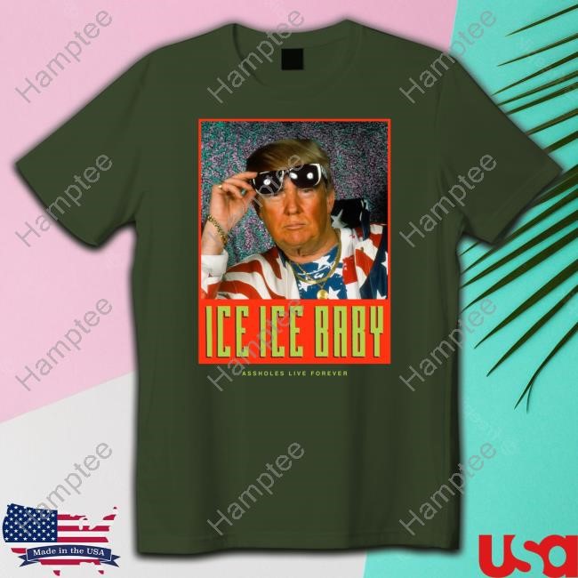 Lindafinegold Ice Ice Baby Assholes Live Forever Tee
