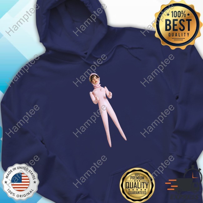Lola Young White Doll Print Hooded Sweatshirt Island Records