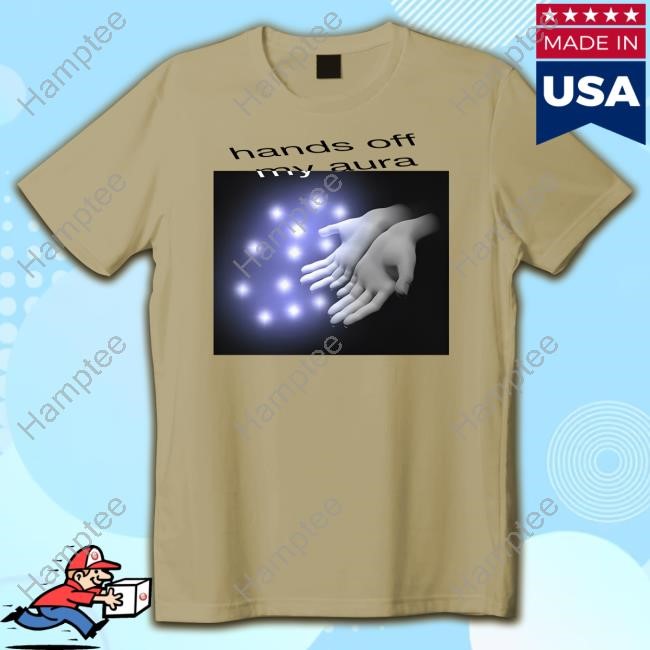 Phil Lester Wearing Hands Off My Aura Tee