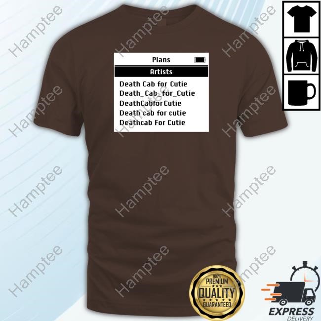 Death Cab For Cutie Screen Shirt Death Cab For Cutie Screen Shirt