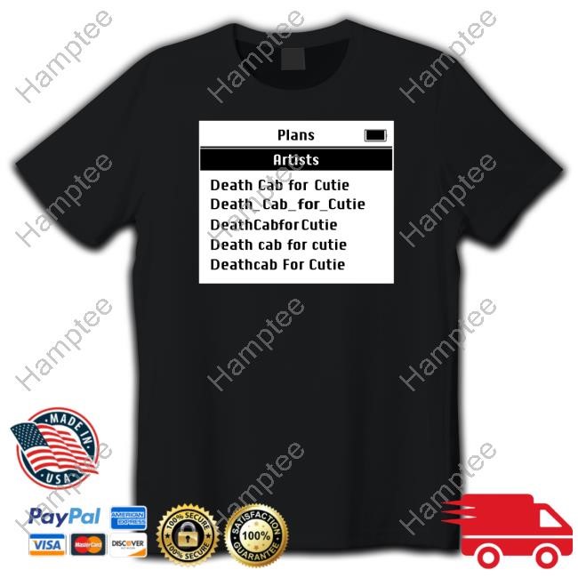 Death Cab For Cutie Screen Shirt Death Cab For Cutie Screen Shirt