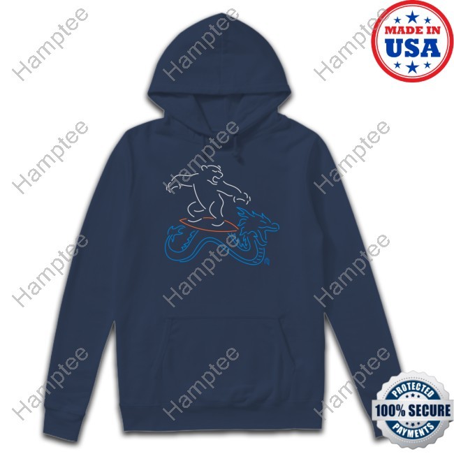 Neon Surfing Polar Beart Zip Hoodie
