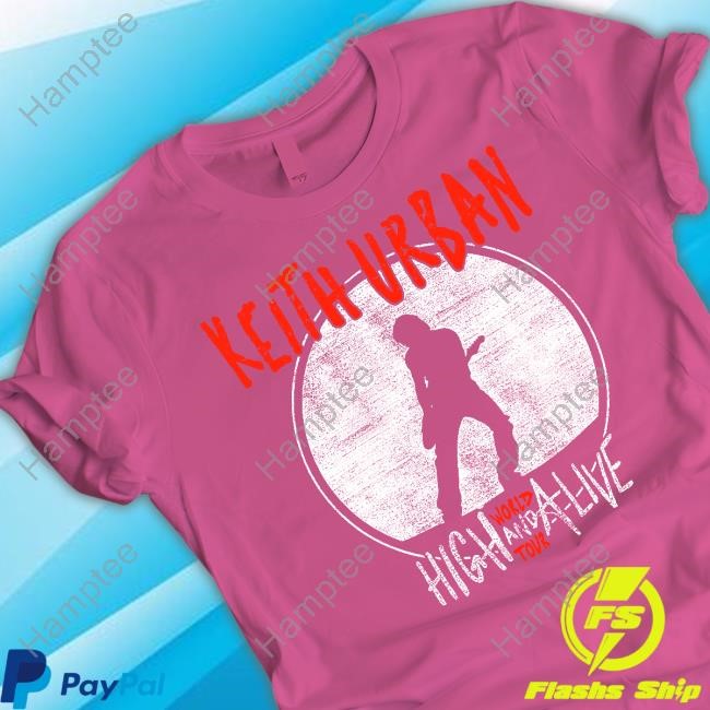 Keith Urban Merch Store High And Alive World Tour T Shirts